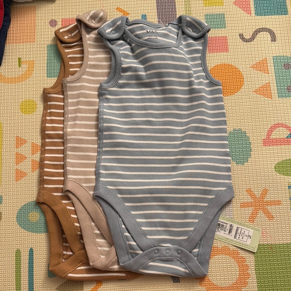 BRAND NEW Adaptive Sleeveless Bodysuits in sz 18-24M